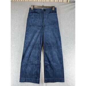Anthropologie Maeve Colette Size 30 Full Length Corduroy Pants Blue